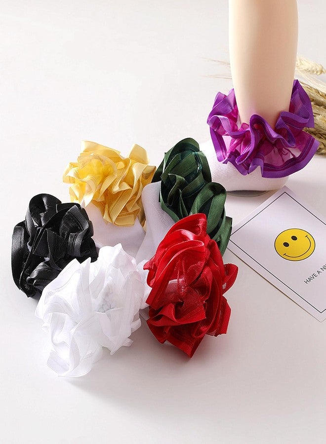 Hopply 3D Three-dimensional Ruffled Lace Cotton Socks,Cute Double Big Lace Dress Princess Socks for Girls - Image 2